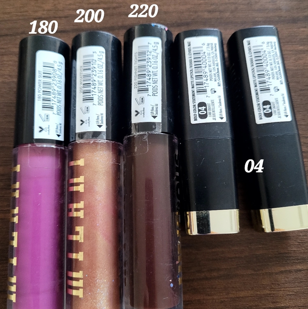 Milanii lipgloss /boldnatte lipstick
